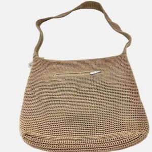 The Sak Neutral Crochet Shoulder Bag